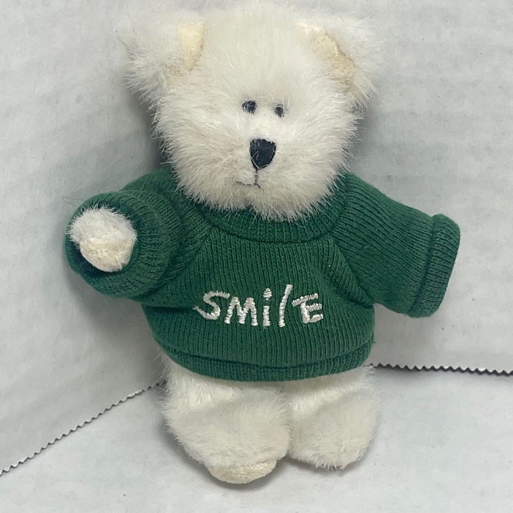 NWOT Retired Boyds Bears Mini “Grins” with “Smile” T